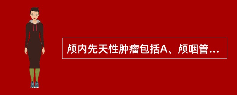 颅内先天性肿瘤包括A、颅咽管瘤B、上皮样囊肿C、畸胎瘤D、肠源性囊肿E、以上都是