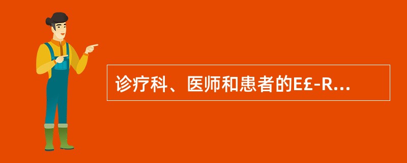诊疗科、医师和患者的E£­R图如下所示,图中**、1*分别表示多对多、1对多的联