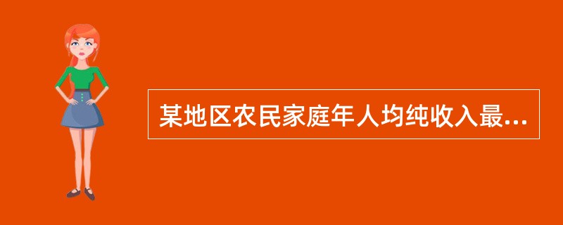 某地区农民家庭年人均纯收入最高为2 600元,最低为1 000元,据此分为8组形