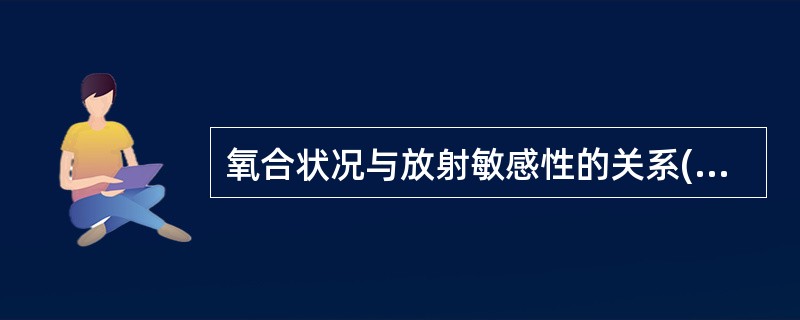 氧合状况与放射敏感性的关系( )。A、氧合状况与放射敏感性没有关系B、氧合好的肿