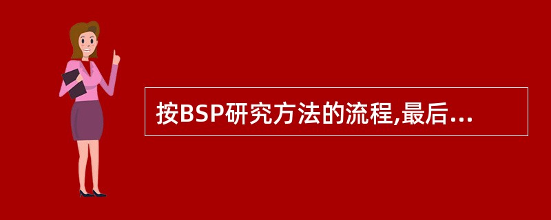 按BSP研究方法的流程,最后形成的研究成果并向管理部门提交的是