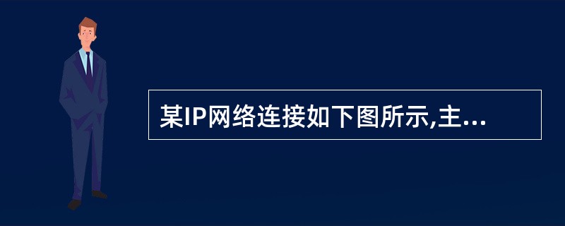 某IP网络连接如下图所示,主机PCI发出一个全局广播消息,无法收到该广播消息的是