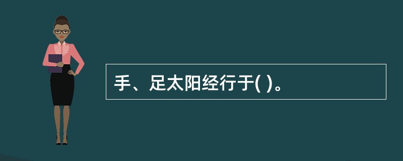 手、足太阳经行于( )。