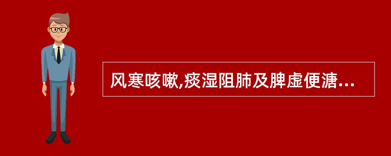 风寒咳嗽,痰湿阻肺及脾虚便溏者忌服的咳喘类非处方中成药是( )。