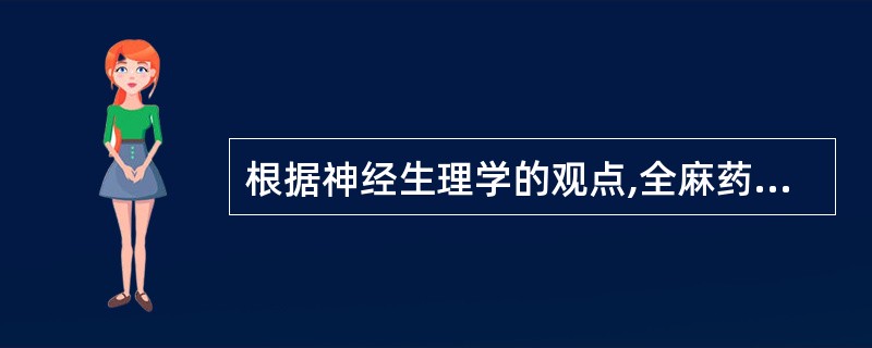 根据神经生理学的观点,全麻药产生麻醉作用的部分是A、大脑皮质B、脑干网状激活系统