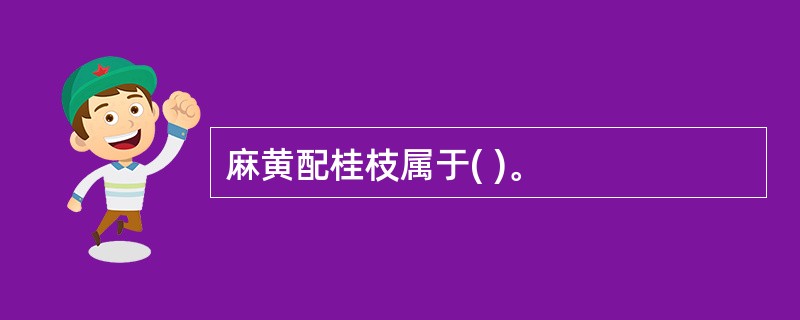 麻黄配桂枝属于( )。