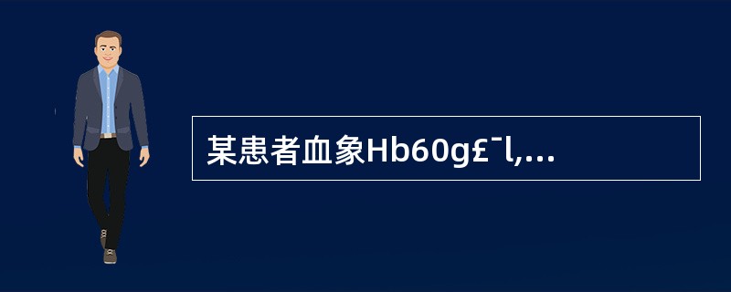 某患者血象Hb60g£¯l,MCV65fl,MCHC27%,MCH26pg,属于