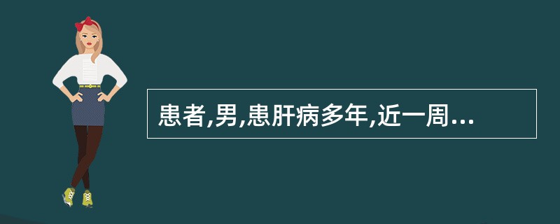 患者,男,患肝病多年,近一周出现腹大按之不坚,胁下胀满、时有疼痛,纳食欠佳,小便