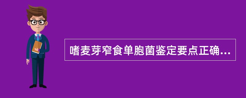 嗜麦芽窄食单胞菌鉴定要点正确的是A、氧化酶阳性B、麦芽糖氧化C、水解七叶苷D、液