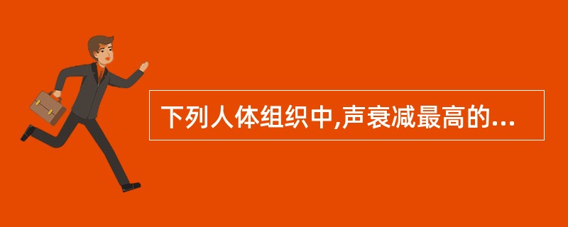 下列人体组织中,声衰减最高的是()。