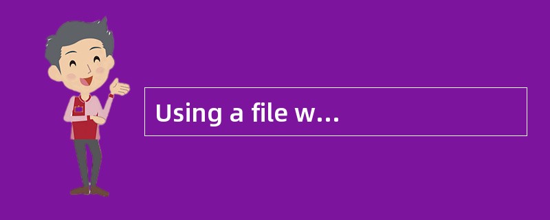 Using a file without a handle may result