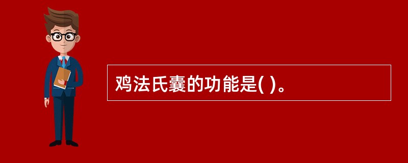 鸡法氏囊的功能是( )。