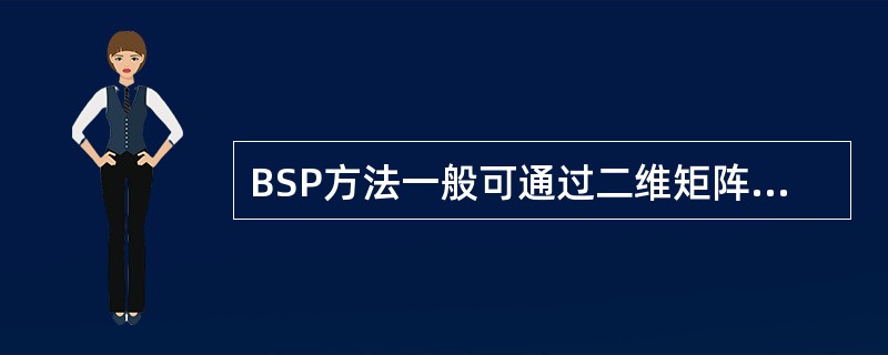 BSP方法一般可通过二维矩阵建立数据和过程间的关系,这种矩阵称为