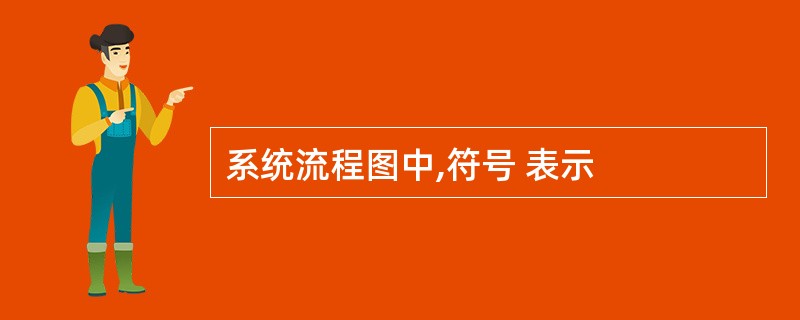 系统流程图中,符号 表示