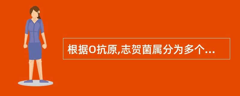 根据O抗原,志贺菌属分为多个群,其中D群为( )A、痢疾志贺菌B、福氏志贺菌C、