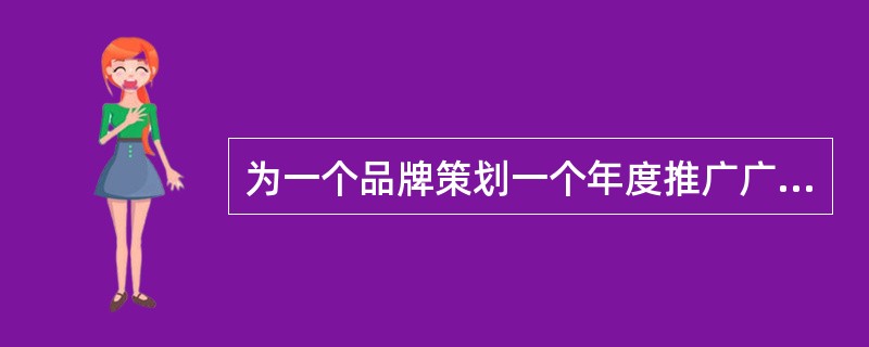 为一个品牌策划一个年度推广广告,格式如何呢要包含什么内容?
