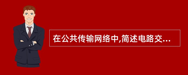 在公共传输网络中,简述电路交换和分组交换的特点。