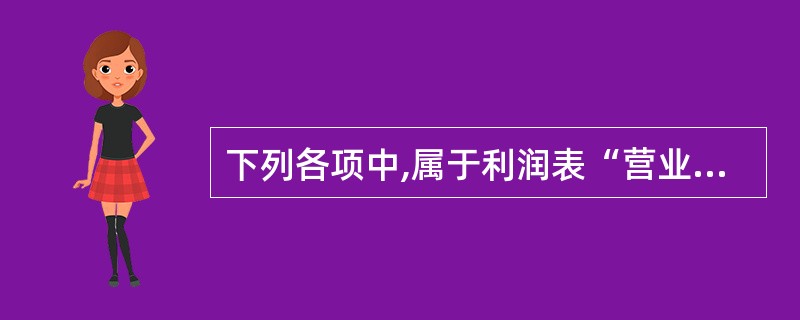 下列各项中,属于利润表“营业利润”项目构成内容的有: