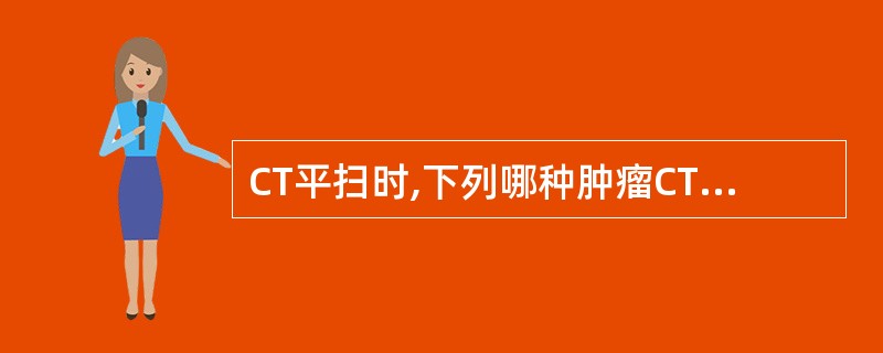 CT平扫时,下列哪种肿瘤CT值最低?( )A、脑膜瘤B、胶质瘤C、胆脂瘤D、听神