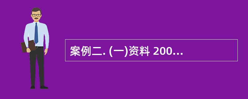 案例二. (一)资料 2004年3月,审计组对某企业2003年度财务收支进行审计