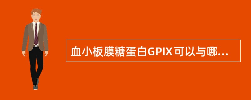 血小板膜糖蛋白GPⅨ可以与哪种糖蛋白结合( )。A、GPⅠaB、GPⅠbC、GP