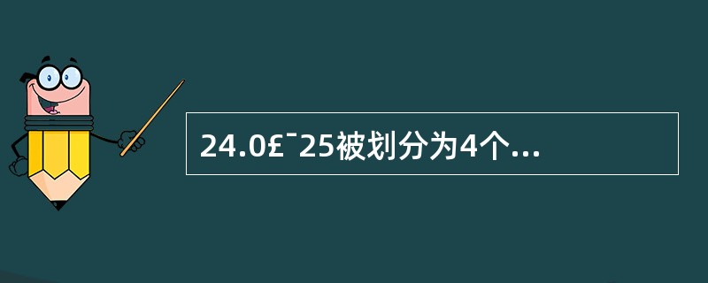 24.0£¯25被划分为4个子网,由小到大分别命名为C0、C1、C2和C3,则主