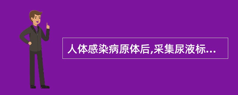 人体感染病原体后,采集尿液标本应于A、3d后B、1周后C、2周后D、10d后E、