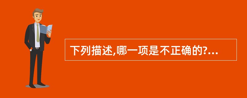 下列描述,哪一项是不正确的?( )A、消毒是指杀死物体上所有微生物的方法B、灭菌