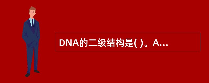 DNA的二级结构是( )。A、三叶草结构B、玫瑰花结构C、双螺旋结构D、手型结构