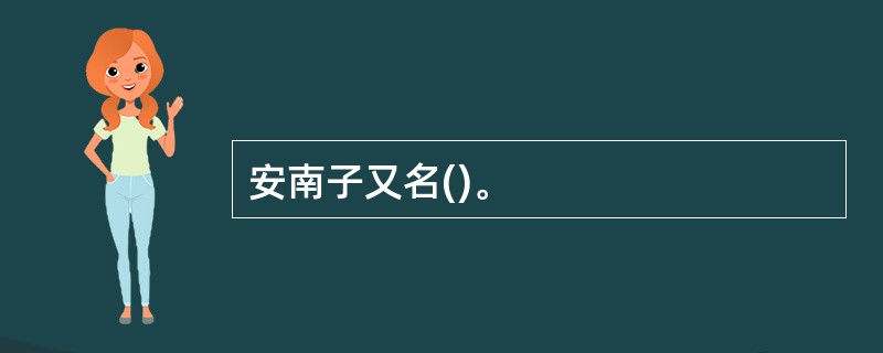 安南子又名()。