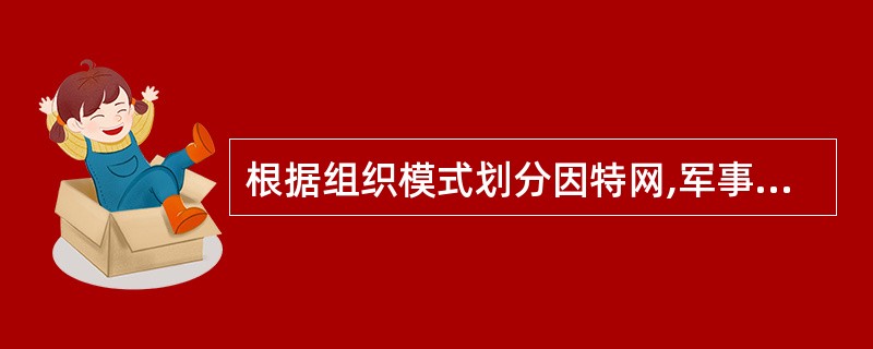 根据组织模式划分因特网,军事部门域名为______。