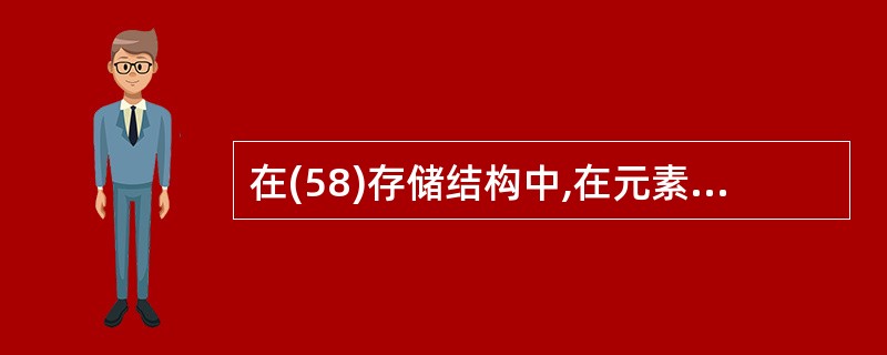 在(58)存储结构中,在元素的存储结构之上另外建立一个元素与其存储位置之间的映射