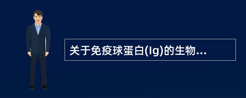 关于免疫球蛋白(Ig)的生物学功能,错误的一项是A、与抗原特异性结合B、形成攻膜
