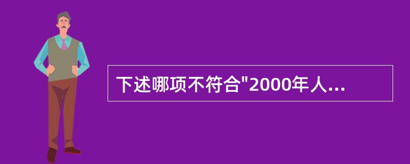 下述哪项不符合"2000年人人享有卫生保健"的目标( )