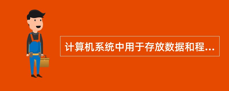 计算机系统中用于存放数据和程序的装置是