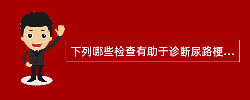 下列哪些检查有助于诊断尿路梗阻 ( )A、肾图B、肾动态显像C、利尿肾图D、肾素