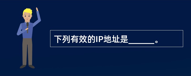 下列有效的IP地址是______。