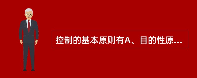 控制的基本原则有A、目的性原则B、客观性原则C、重点性原则D、及时性原则E、灵活