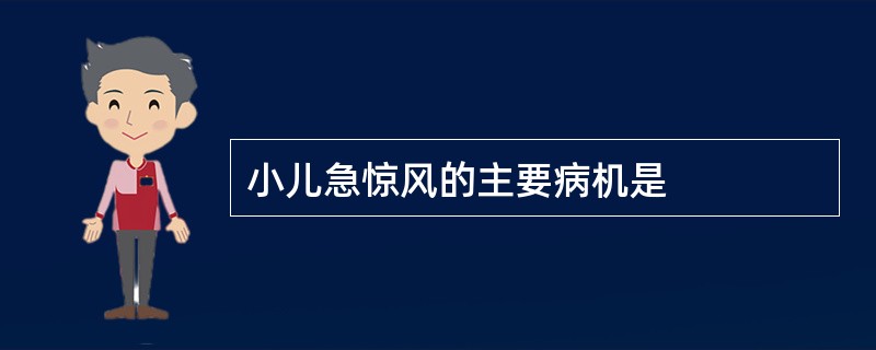 小儿急惊风的主要病机是