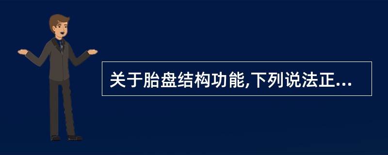 关于胎盘结构功能,下列说法正确的有A、胎盘有合成功能,合成酶和激素B、足月胎儿的