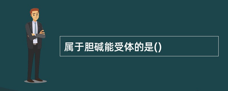 属于胆碱能受体的是()