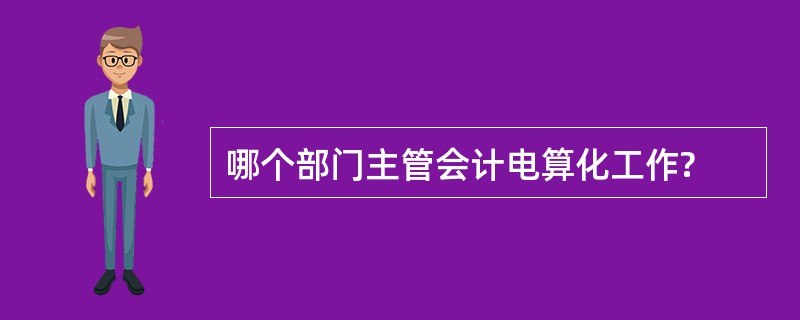 哪个部门主管会计电算化工作?