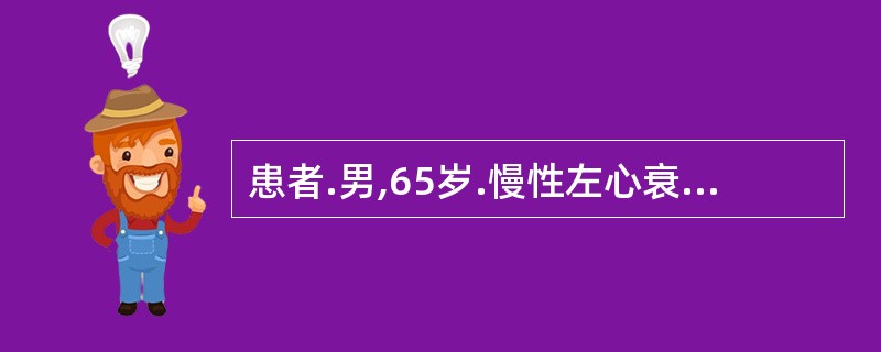 患者.男,65岁.慢性左心衰竭,心悸,气短咳喘、乏力,动则加剧,神疲,舌淡有齿痕