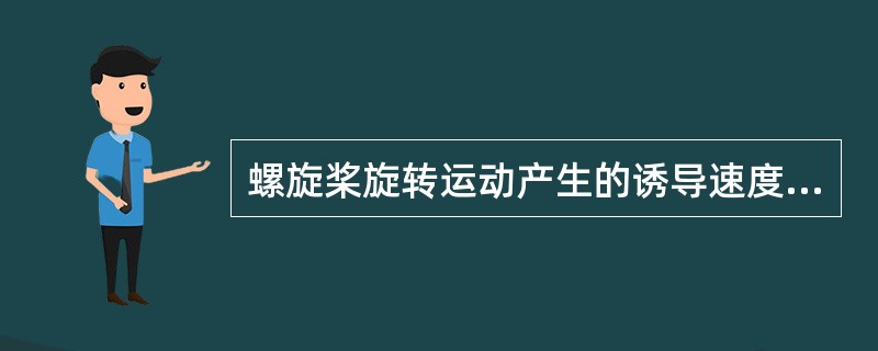 螺旋桨旋转运动产生的诱导速度是随着滑失的增加而增加的,滑失速度越大,尾流速度(