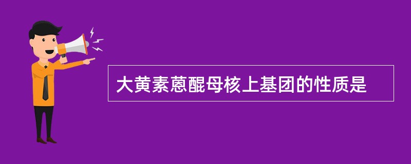 大黄素蒽醌母核上基团的性质是