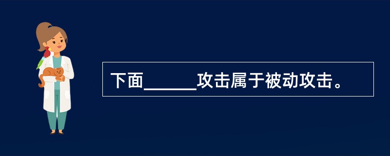 下面______攻击属于被动攻击。