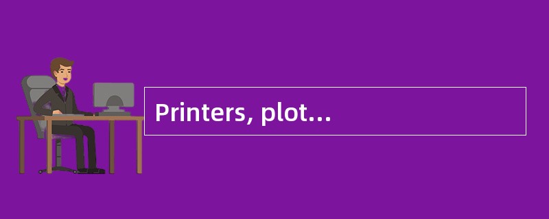 Printers, plotters are(71 ) device.