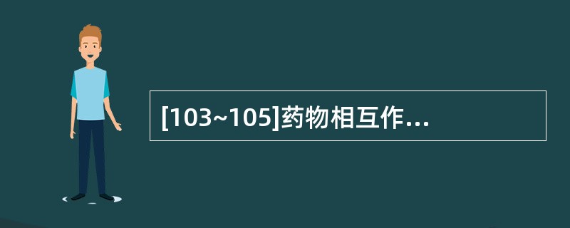 [103~105]药物相互作用对药效学的影响