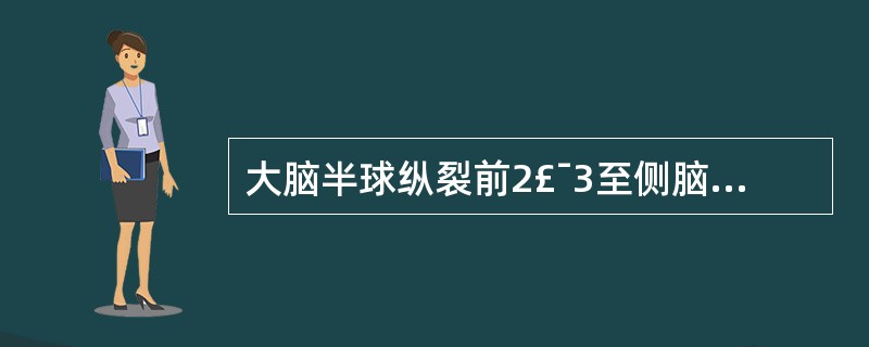 大脑半球纵裂前2£¯3至侧脑室外侧壁之间的供血动脉为:()。A、大脑前动脉B、大