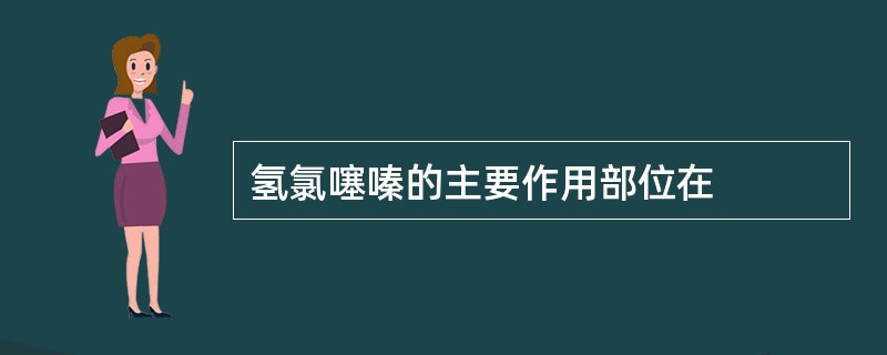 氢氯噻嗪的主要作用部位在